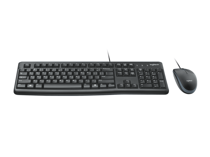 Logitech MK120 | Full Size Wired Membrane Keyboard & Mouse Combo