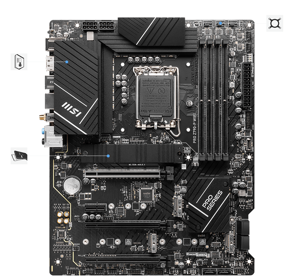 MSI PRO Z790-P WiFi DDR5 | LGA1700 ATX Motherboard