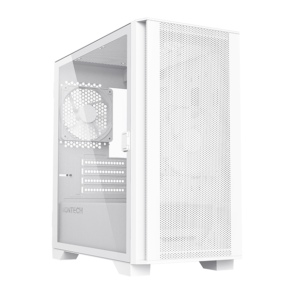 Montech Air 100 Lite | mATX Tempered Glass Case (White)
