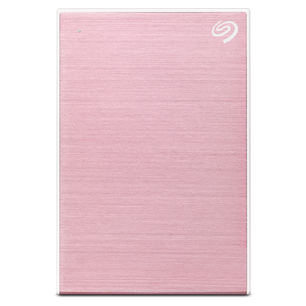 Seagate One Touch Portable 2TB w Rescue | External HDD (Rose Gold)